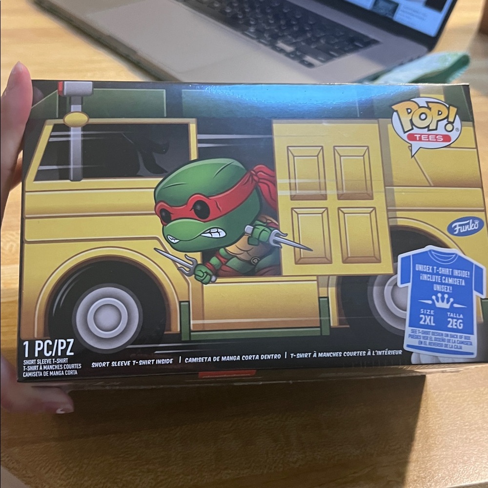 (0330) Unisex Funko Pop! TMNT Power Turtle and Yellow Van Figure